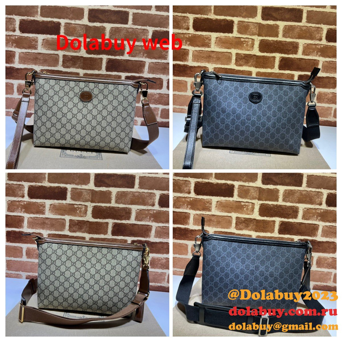 Gucci 7 Star 726833 Messenger Interlocking G Replicas Bag