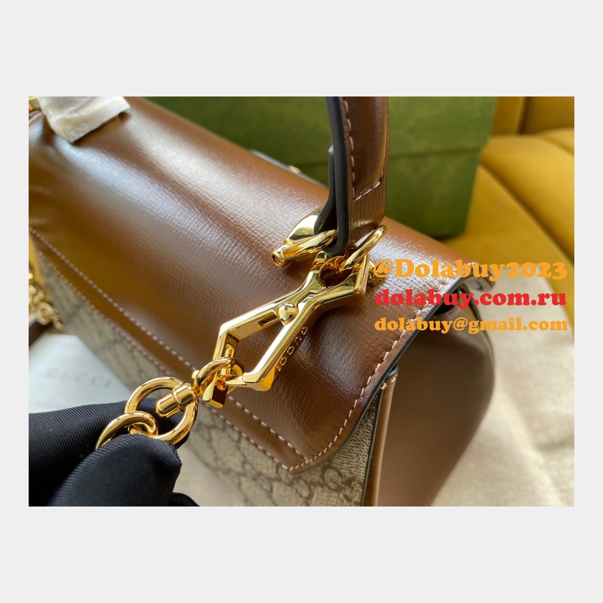 Fake Gucci Horsebit 1955 Top Handle Hot On Sale 703848 Bag