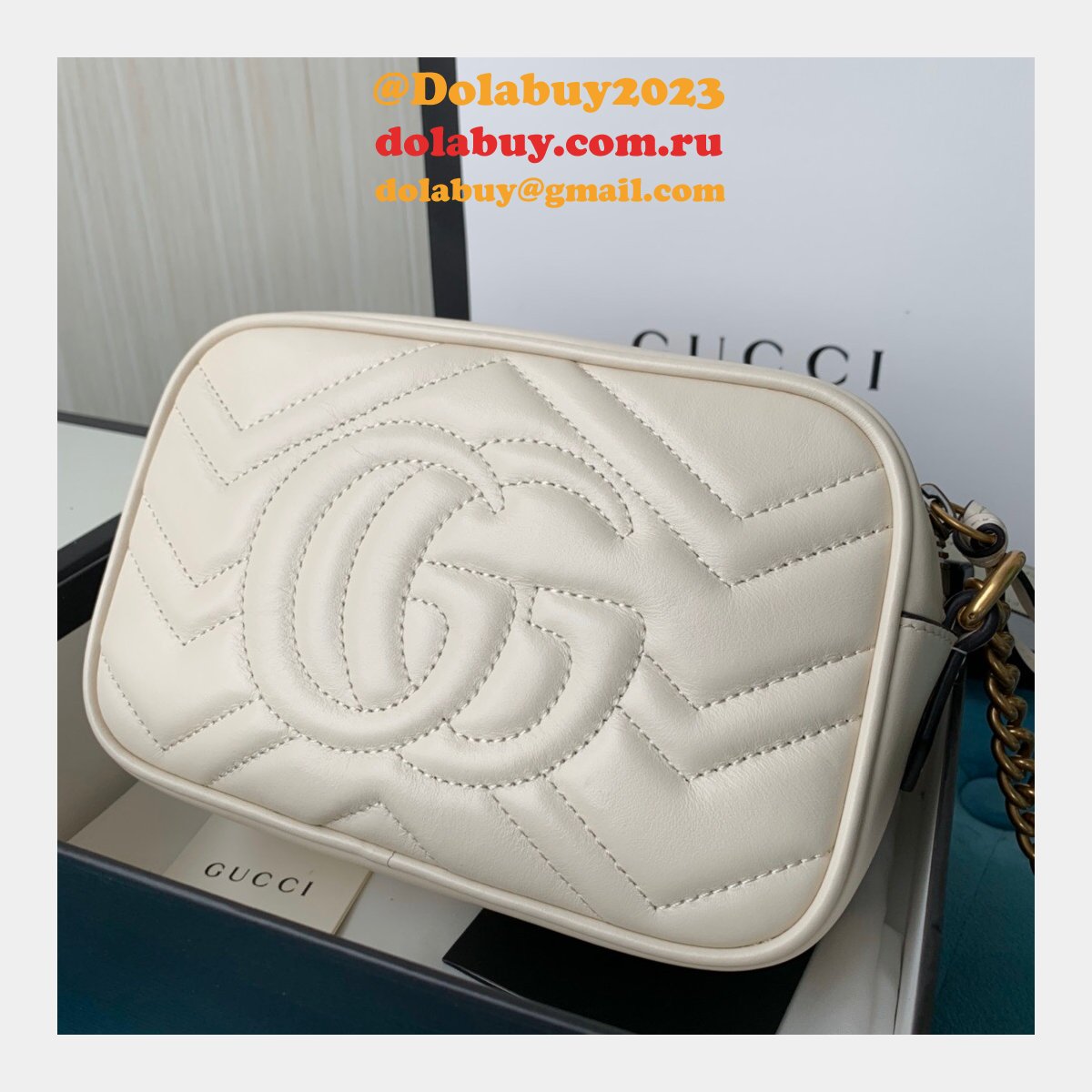 Gucci Replica GG Marmont matelassé mini 448065 bag