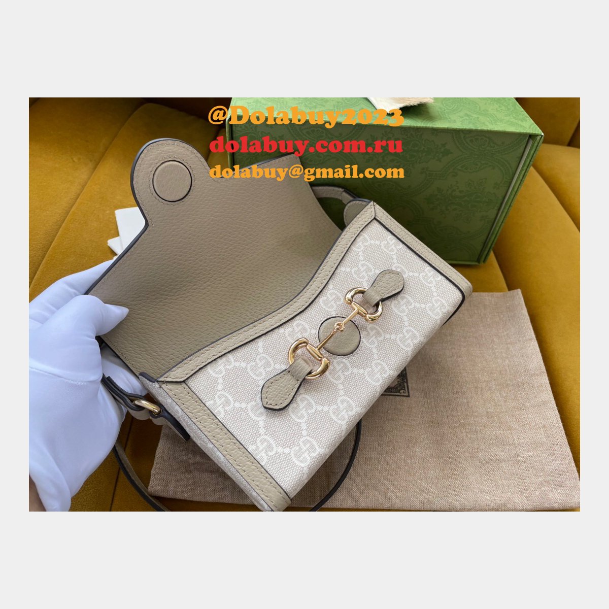 Gucci Designer Replica Horsebit 1955 Crossbody 699296 bag