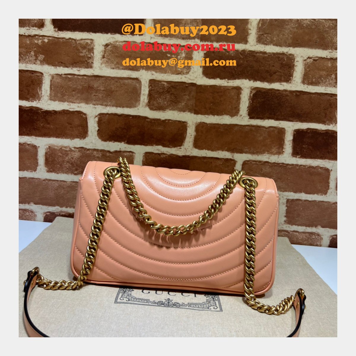 UK Gucci Replica 443497 GG Marmont Matelasse Shoulder Bag