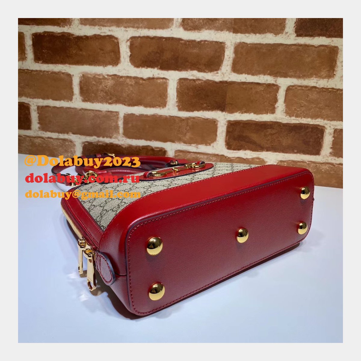 Designer Gucci Replica 1955 Horsebit small top handle 621220 bag