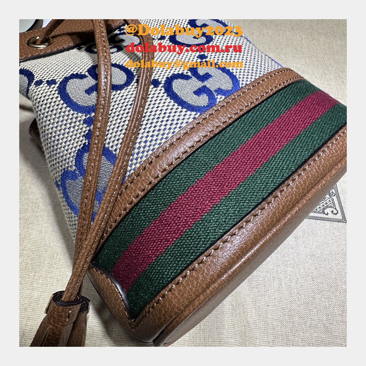 Ophidia Gucci Replica Bucket GG Supreme 550620 Knockoff Bag