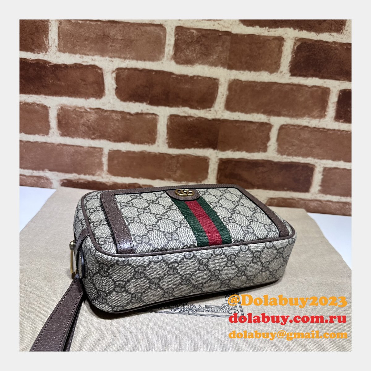 Wearable Wallets Fashion Gucci Replica Ophidia GG Pouch 760245 Bag