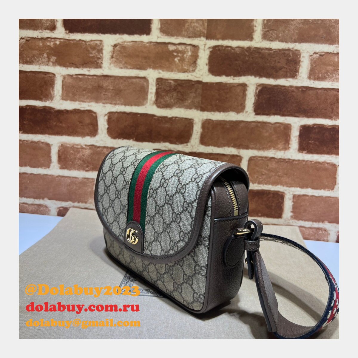 Designer Fake Ophidia Gucci 722117 Shoulder Bags Store