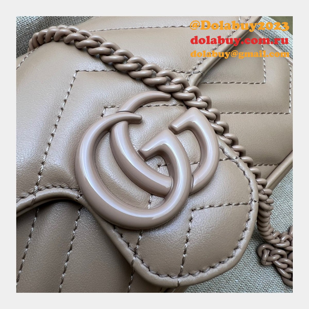 Gucci Top Quality GG Marmont Matelasse super 476433 Fake bag