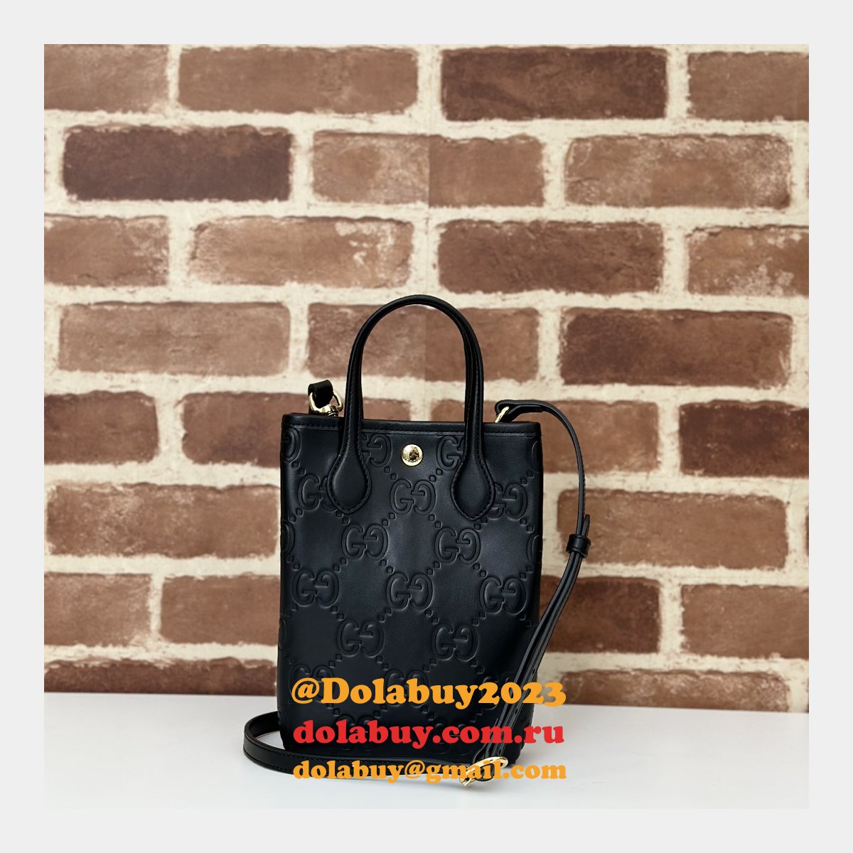 GG Crossbody Gucci 790133 Black Super AAA+ Designer Replica Bags