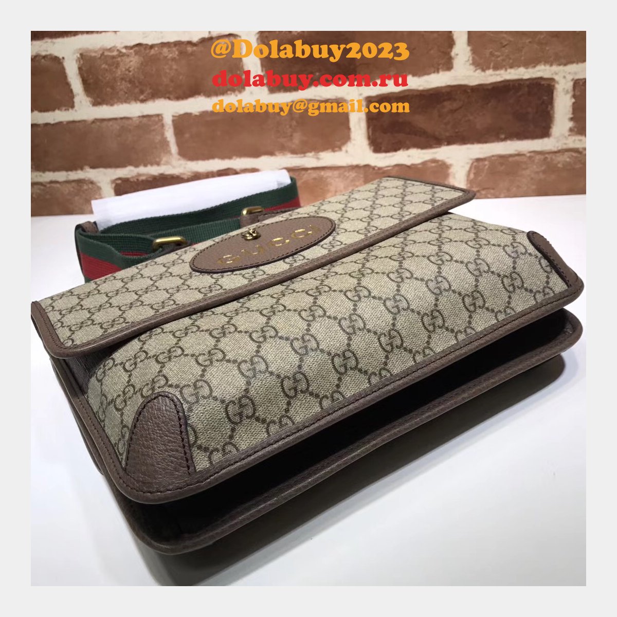 Gucci Best Top Quality GG Supreme messenger 495654 Bag