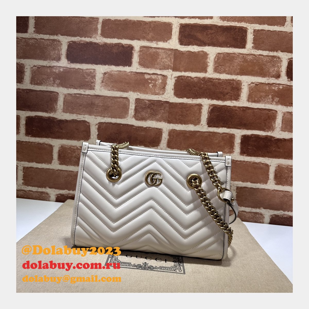 Top Quality gucci GG Marmont SMALL TOTE BAG