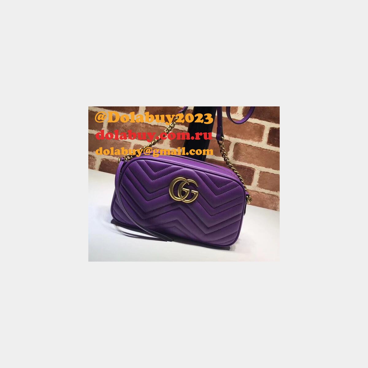 Luxury Gucci Fake 447632 Gg Marmont Crossbody Bags for Women