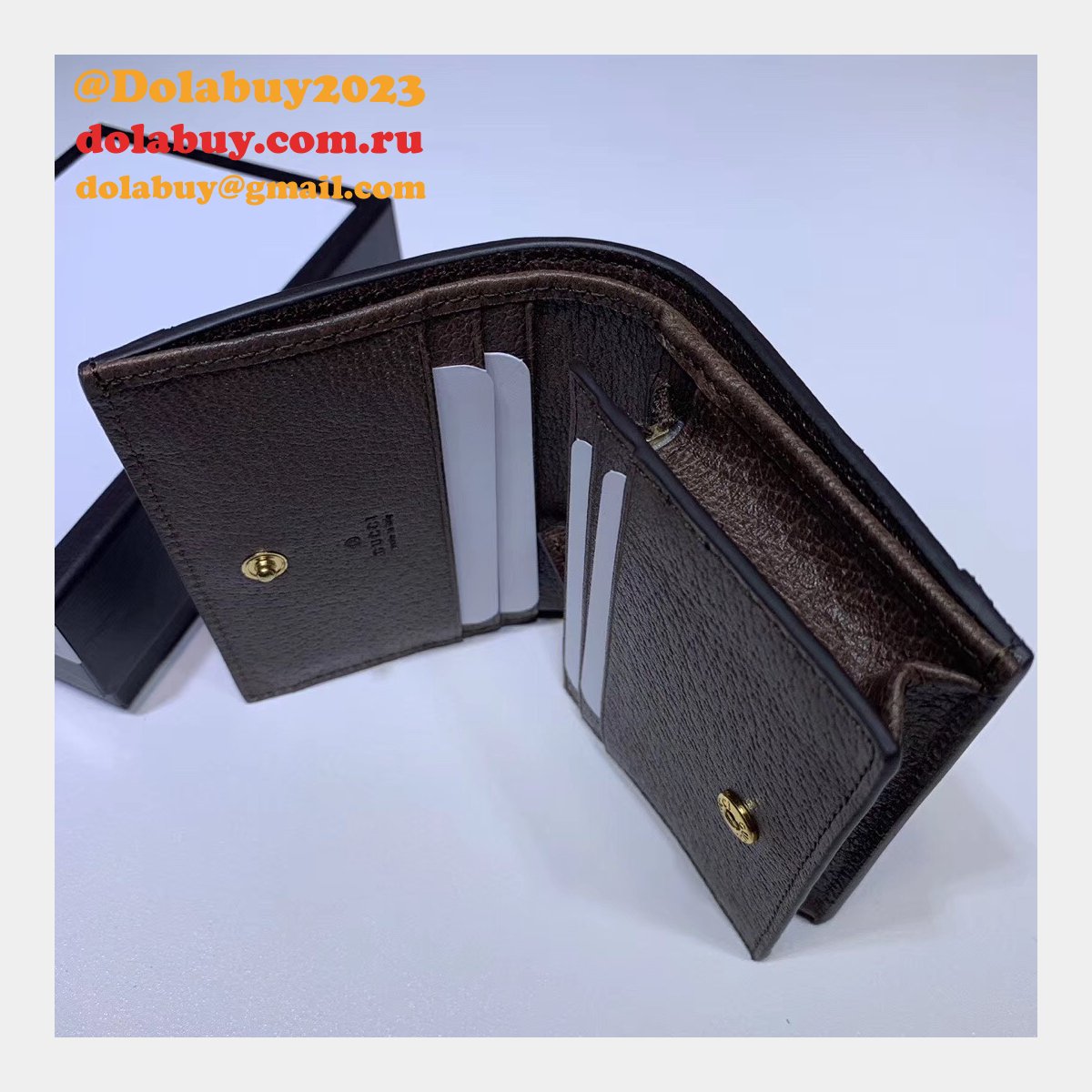 Replica Gucci GG AAA+ Supreme Ophidia Card Case Wallet 523155