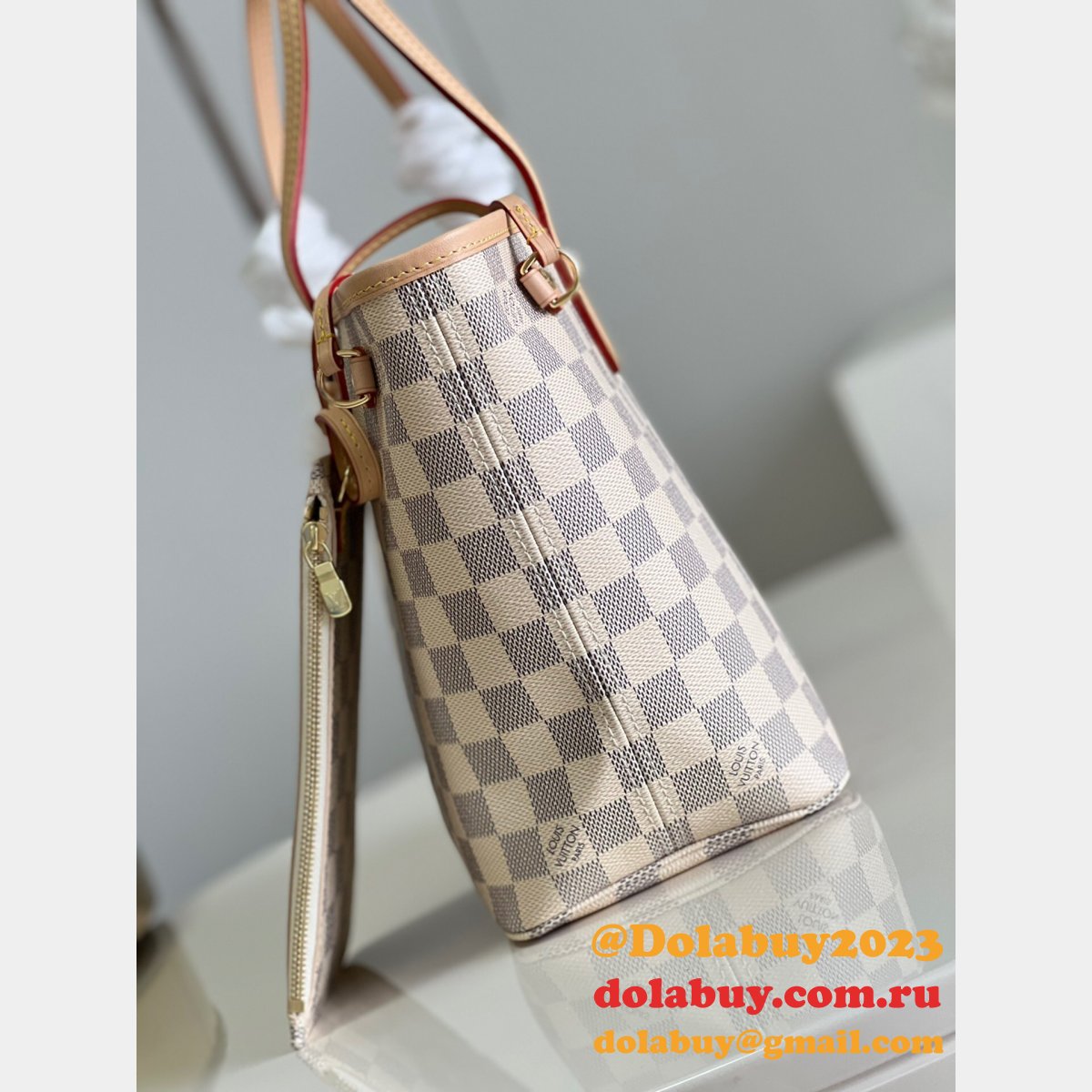 High Quality Louis Vuitton Replica Neverfull Damier/Monogram N41362/M41245  PM Bags 29CM