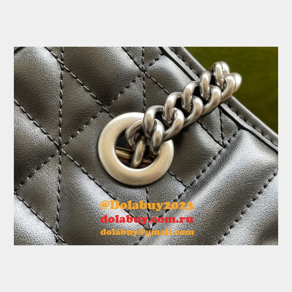 High Quality Gucci Replica 681483 Black Small GG Marmont Tote Bag