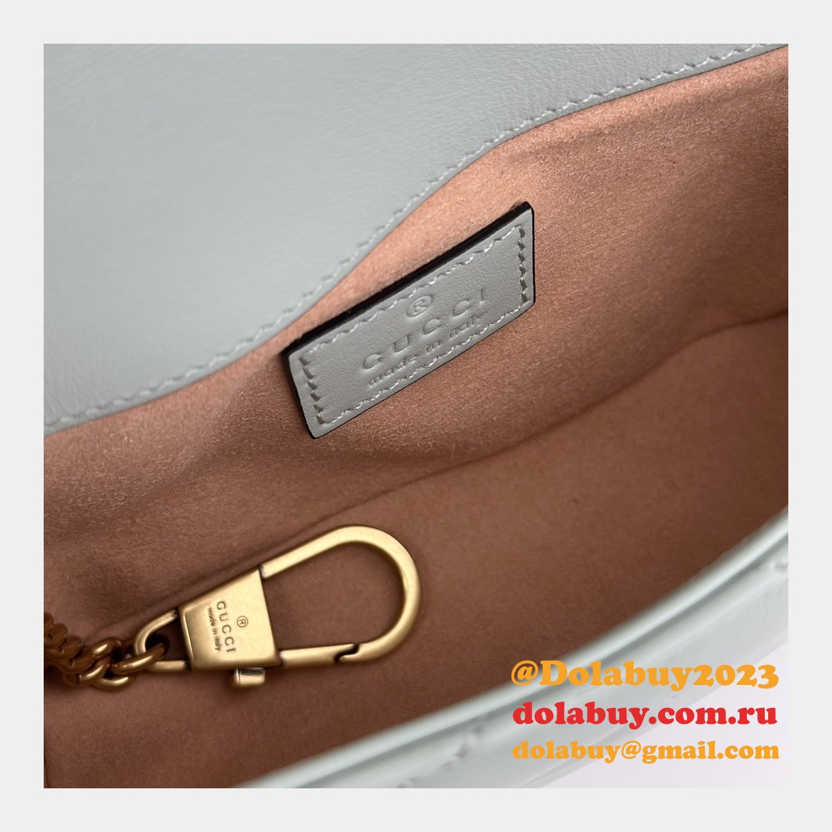 Faux Gucci Matelassé Shoulder GG Marmont Replica Top Bag