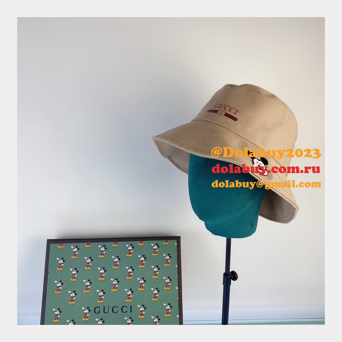 Cheap Gucci Mickey fisherman hat