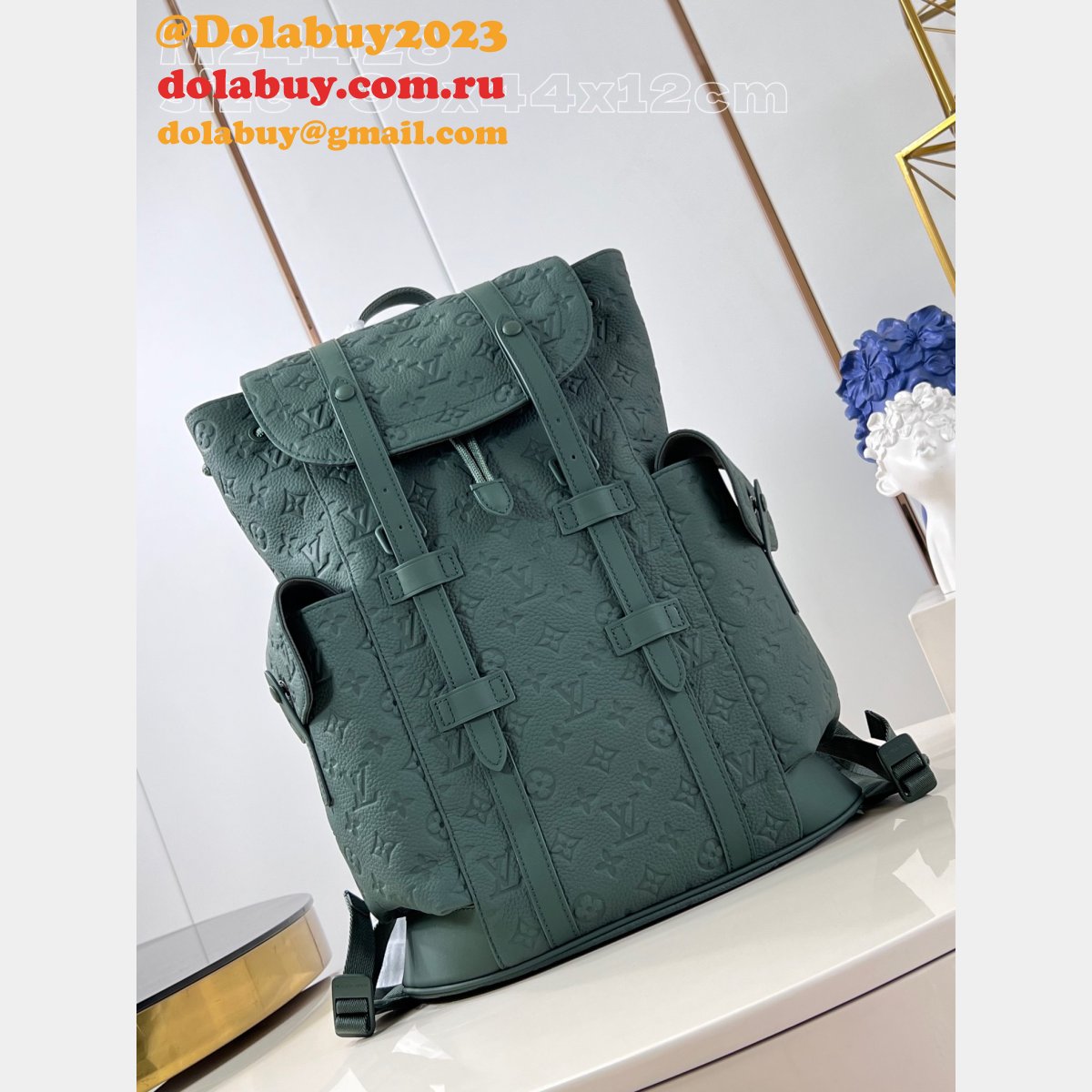 Christopher Green Taurillon MM24428 Men Replicas Louis Vuitton Bag
