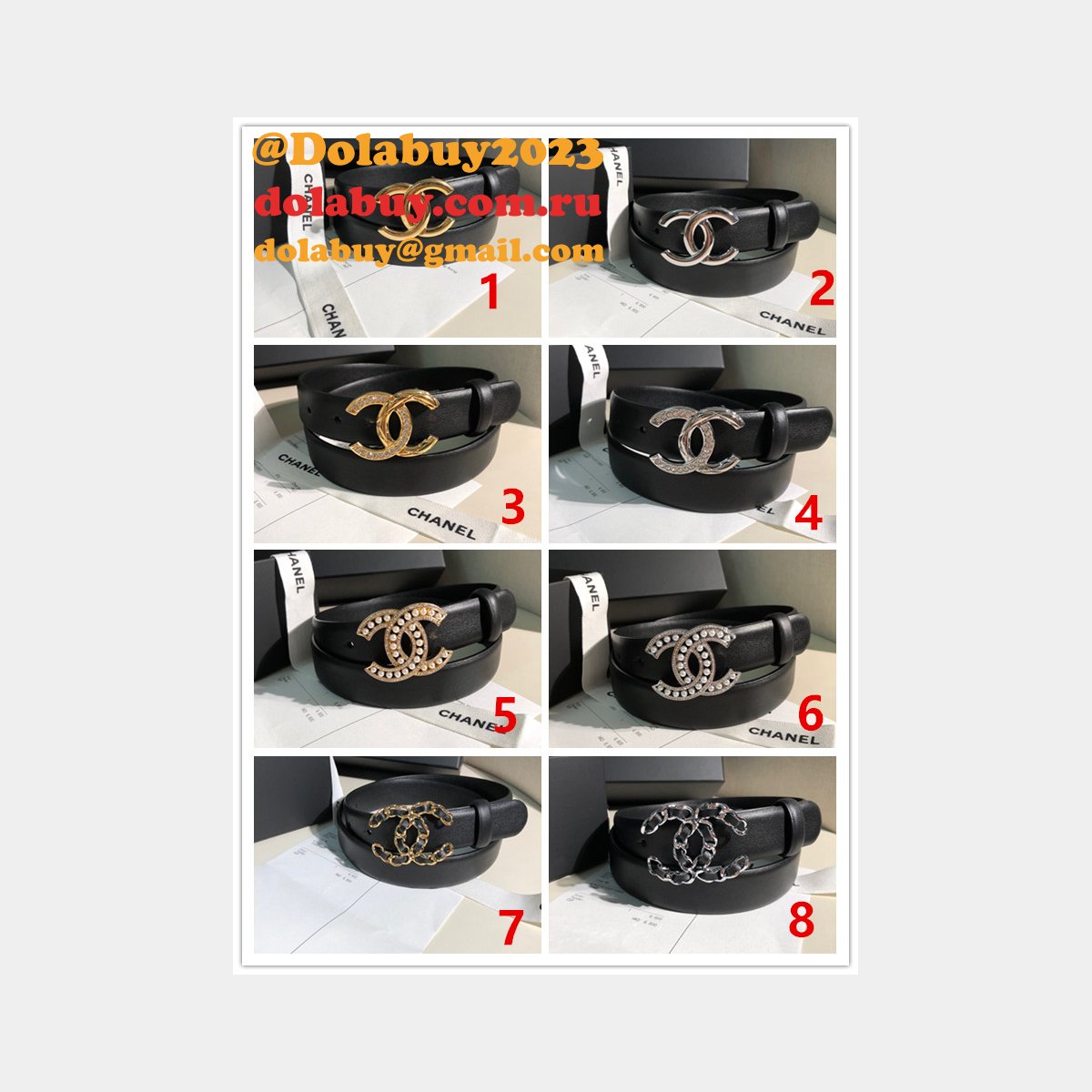 7 Star Knockoff CC BELT 30MM Top Quality
