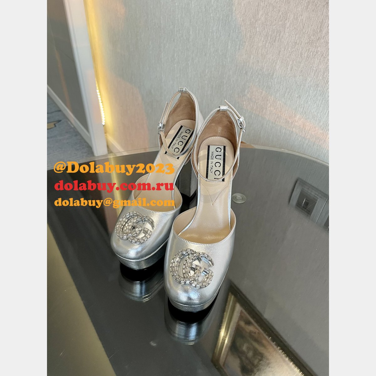 High Quality GUCCI high Plat form Fashion Perfect shoes