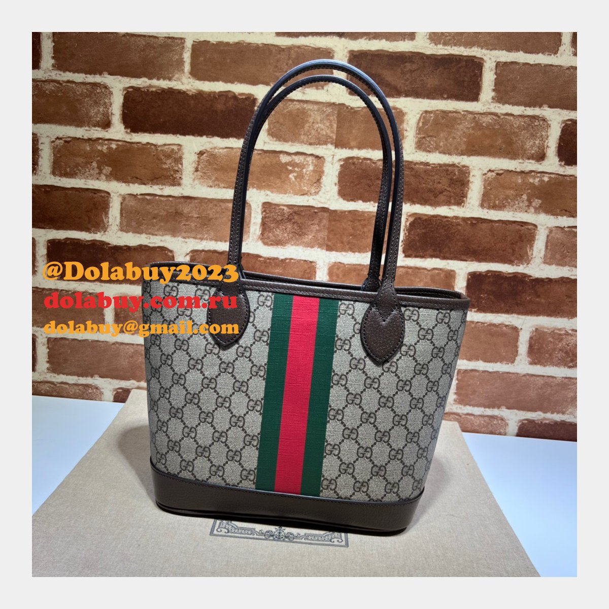 Gucci Cheap 726762 Ophidia small Tote Beige Bag
