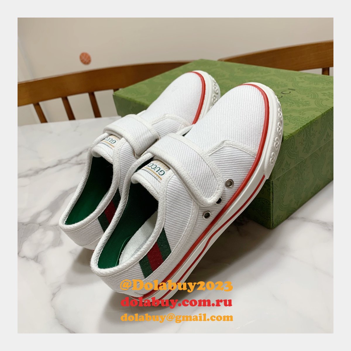 Gucci High Quality Replica GU7 1977 Canvas Perfect Shoes