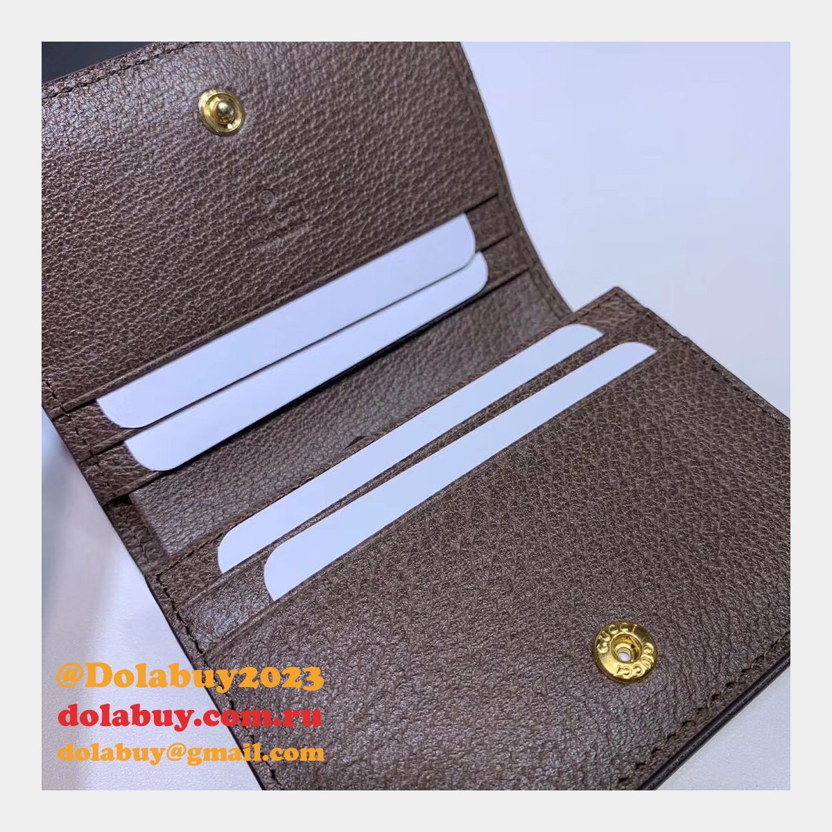 Replica Gucci GG AAA+ Supreme Ophidia Card Case Wallet 523155