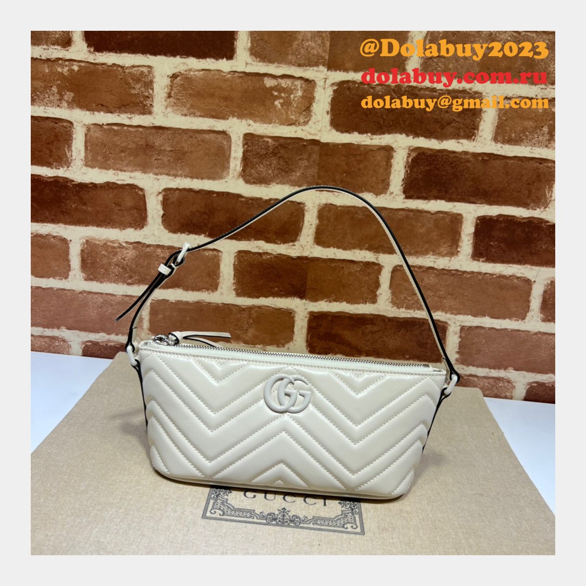 Fashion Gucci Replica 739166 GG Marmont Shoulder Bag