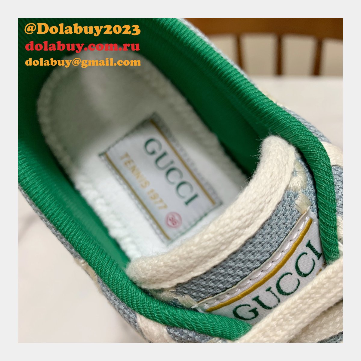 Duplicate Men/Women Best 1977 Gucci Replica High Quality Canvas Shoes