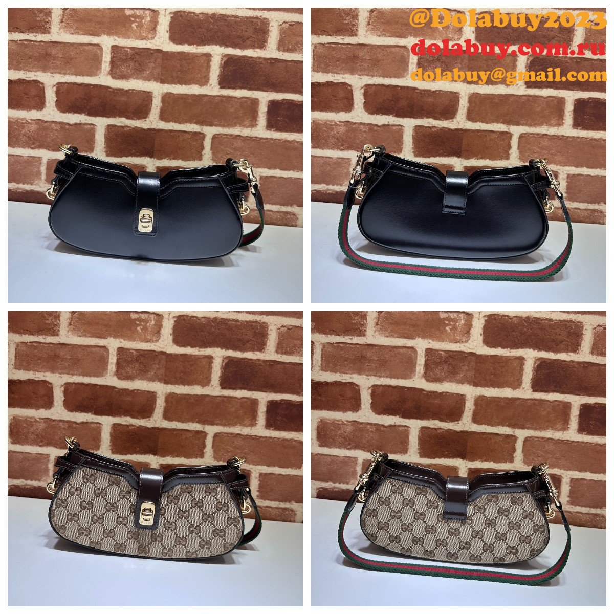 Rosso Ancora Replica Gucci Moon Side Mini Shoulder 786015 Bag