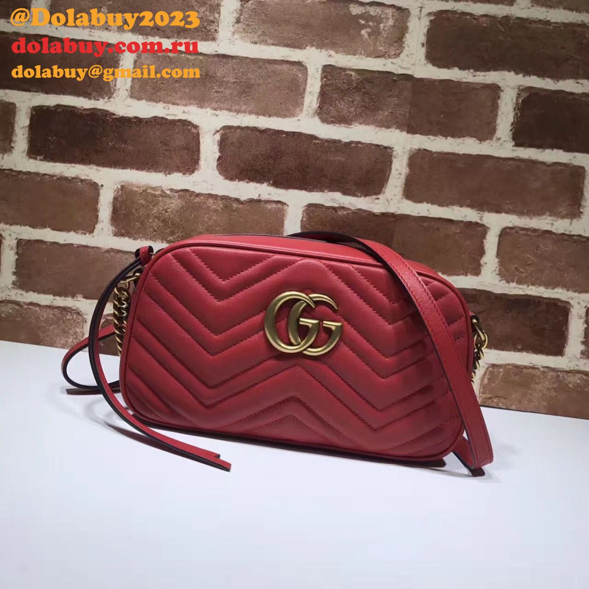 Luxury Gucci Fake 447632 Gg Marmont Crossbody Bags for Women