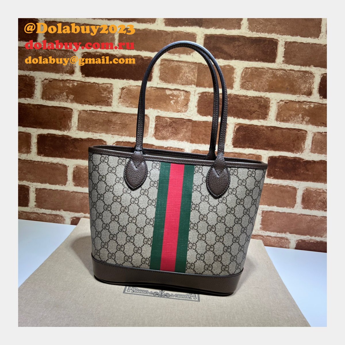 Gucci Cheap 726762 Ophidia small Tote Beige Bag