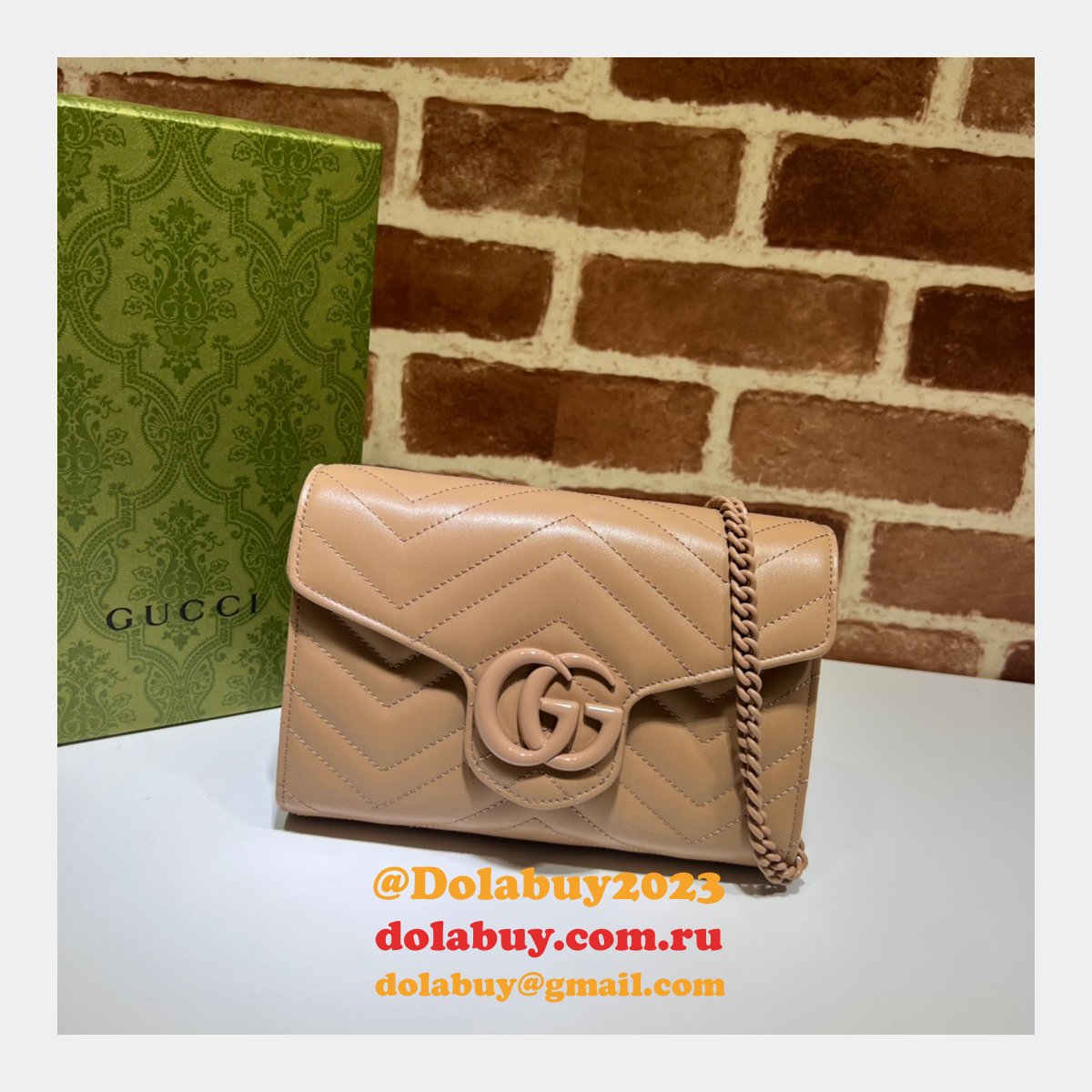 Replica Gucci Designer 474575 GG Marmont Matelasse Bags
