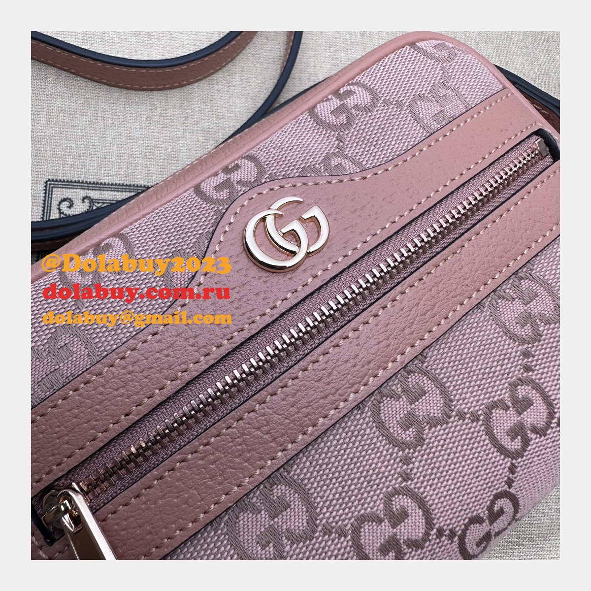 High Quality Gucci Pink Ophidia 574493 Replica Bag