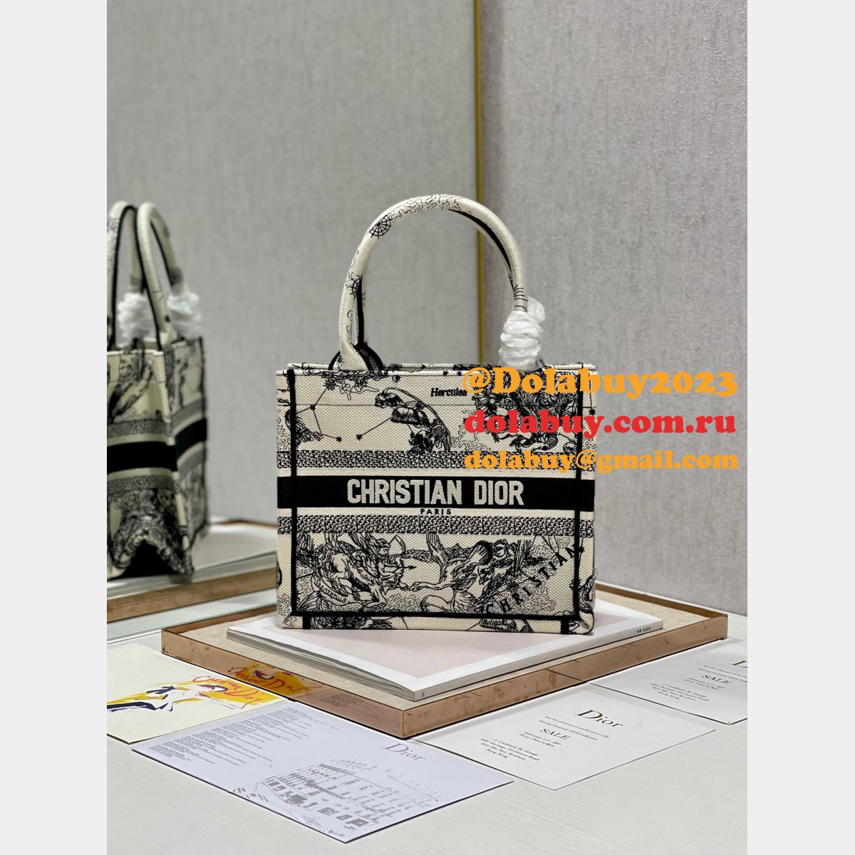 Top 1:1 Replica Purses Christian Dior CD Book Tote Bag