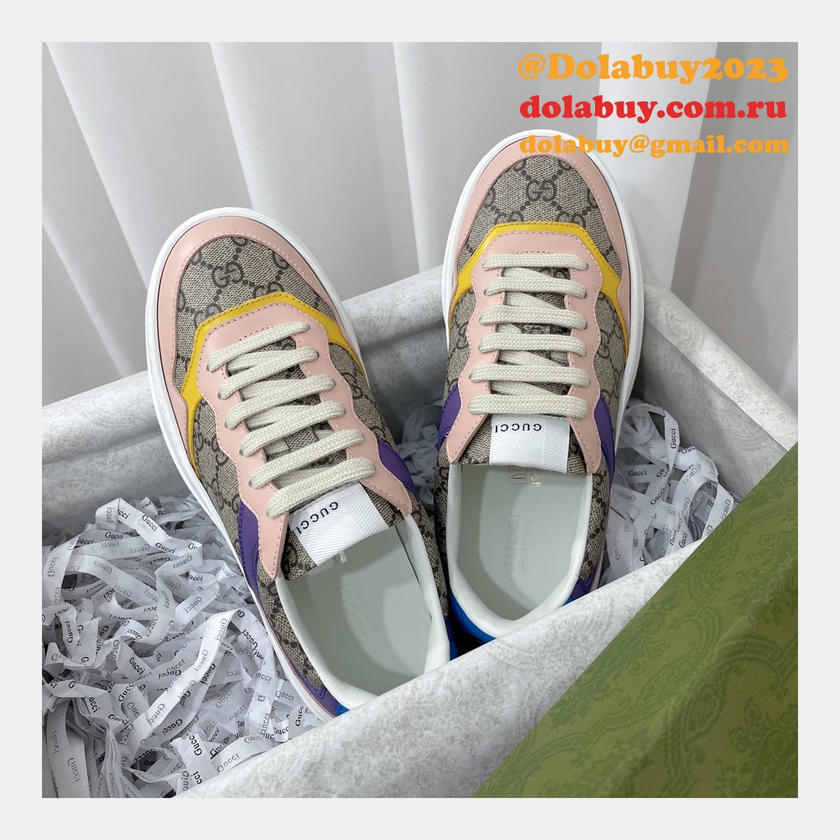 Buy Cheap Designer Replica GG Couple Platform Gucci Shoes