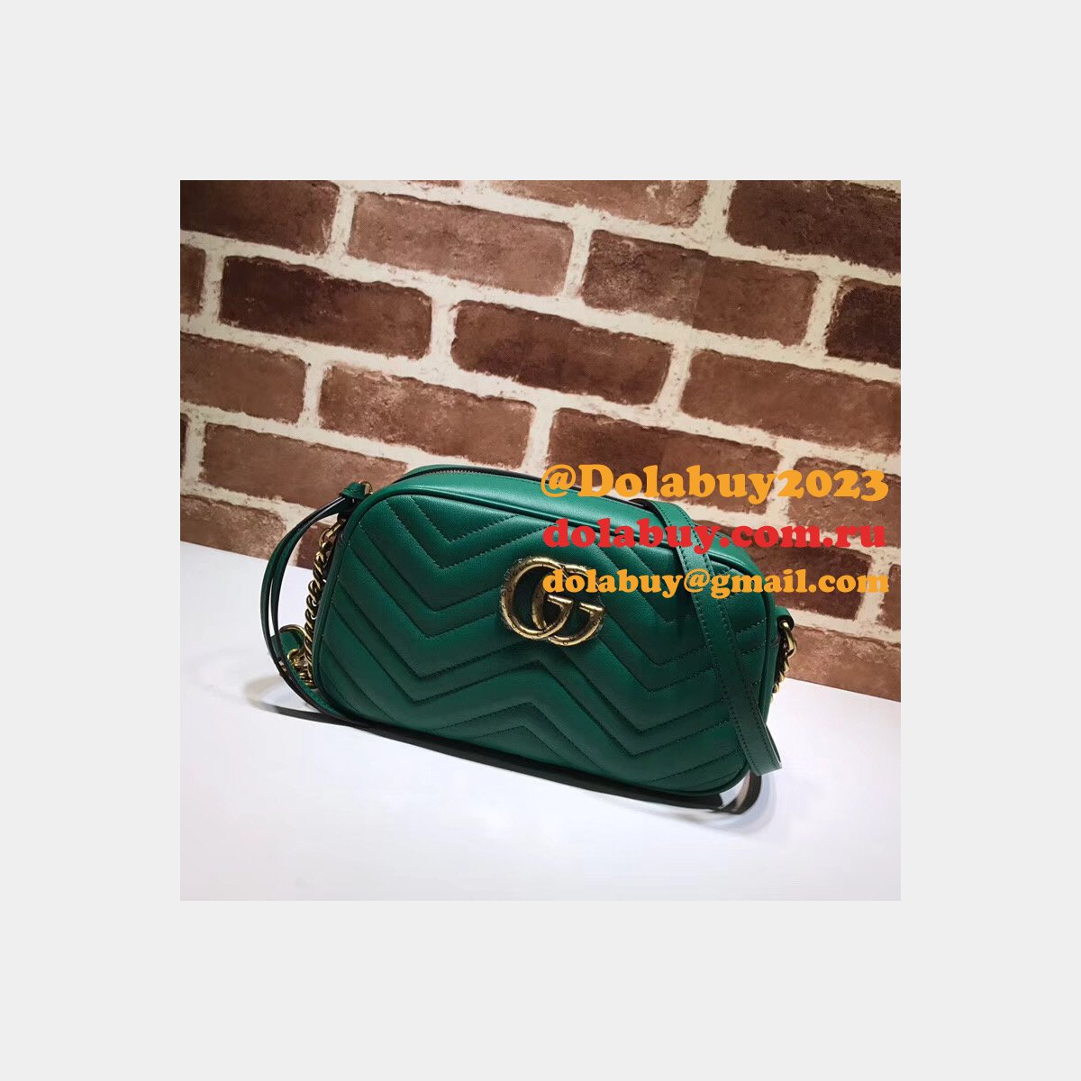 Luxury Gucci Fake 447632 Gg Marmont Crossbody Bags for Women