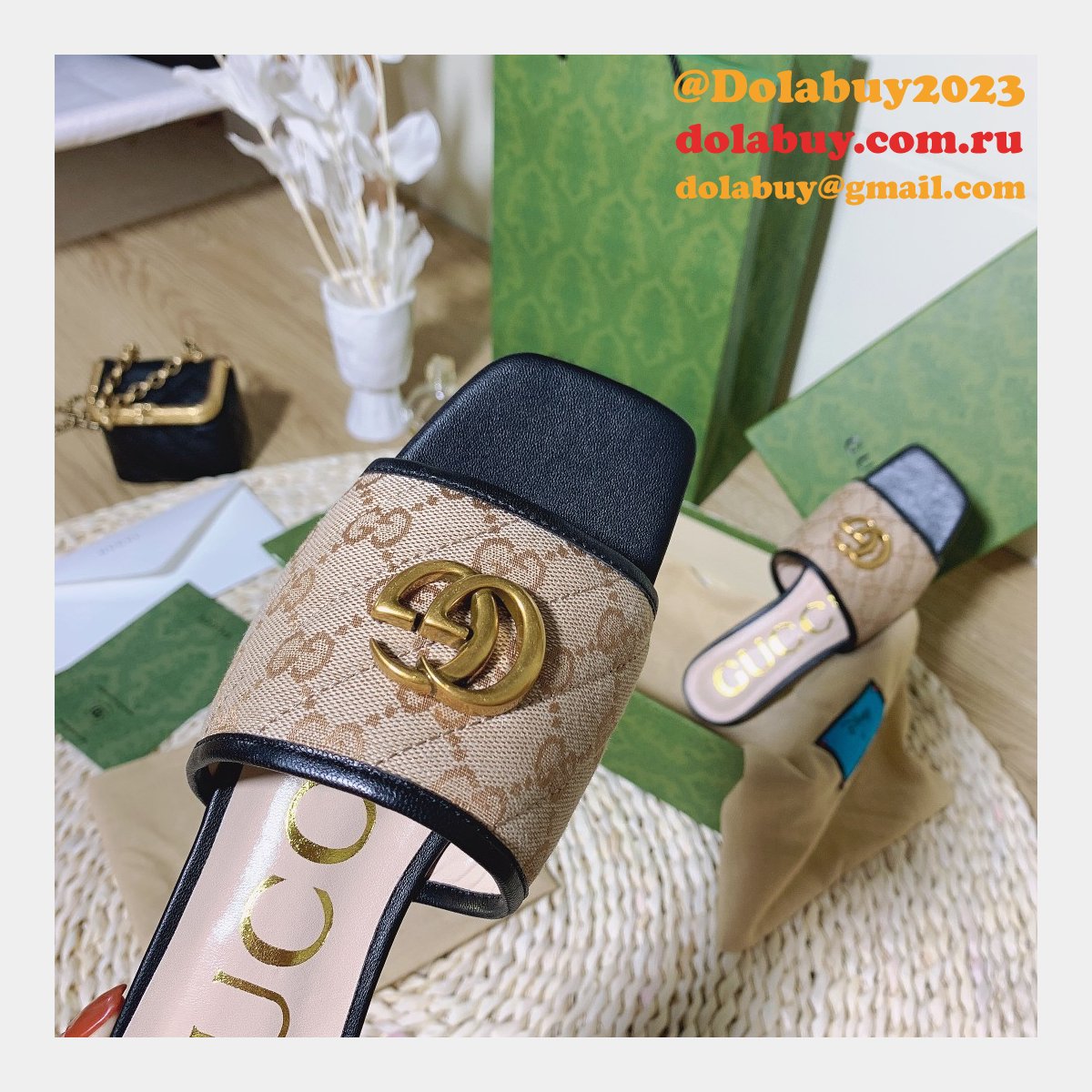 Luxury AAA+ Gucci Replica Calfskin shoes online