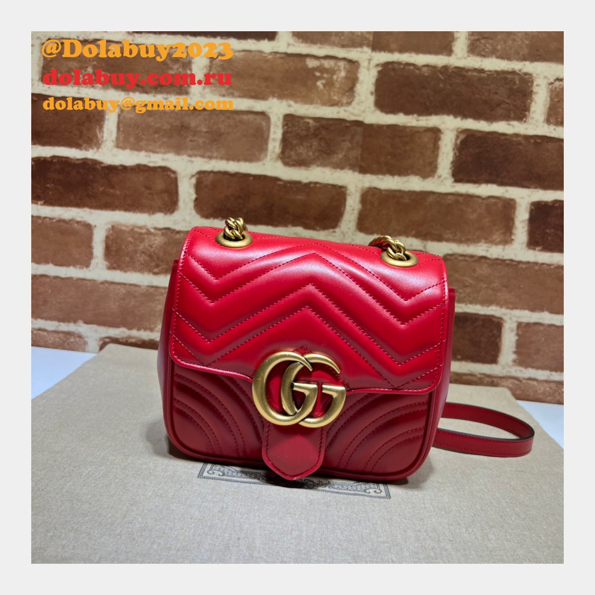 Gucci Replicas GG Marmont 739682 Shoulder Wholesale Bag
