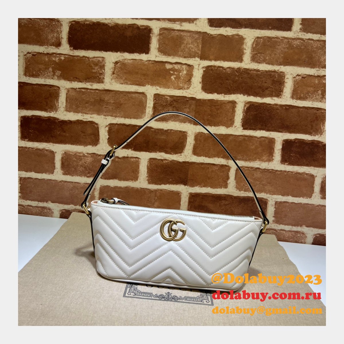 Fashion Gucci Replica 739166 GG Marmont Shoulder Bag