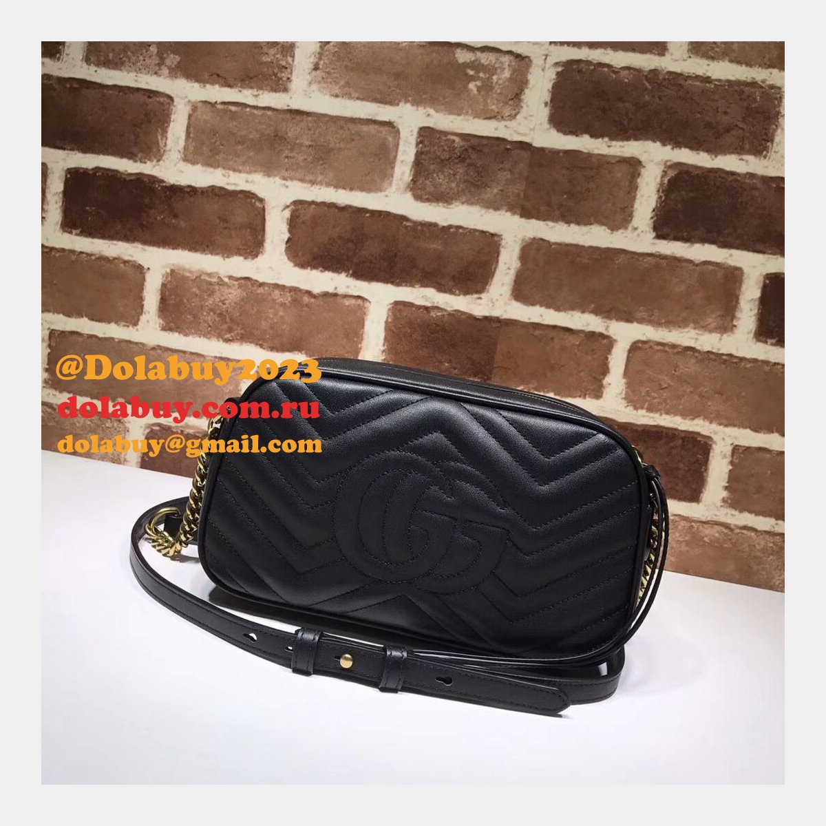 Luxury Gucci Fake 447632 Gg Marmont Crossbody Bags for Women