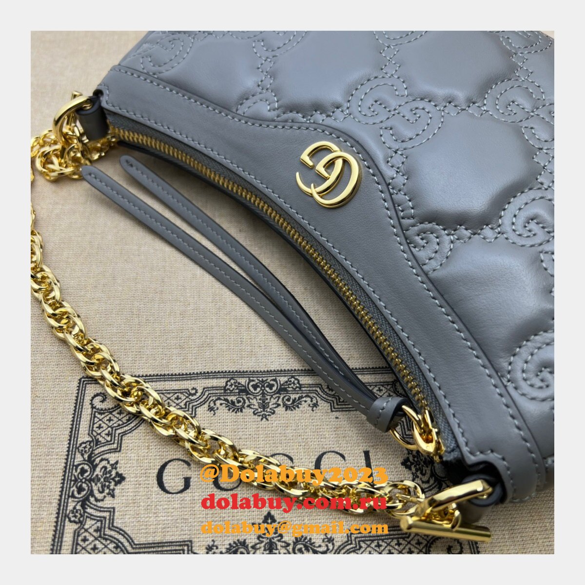 Best Gucci GG AAA+ Matelassé Luxury 735049 Handbag