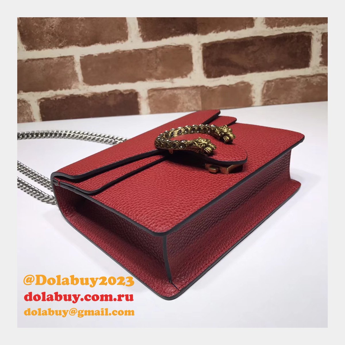 7 Star Gucci Replica Dionysus leather mini 421970 bag