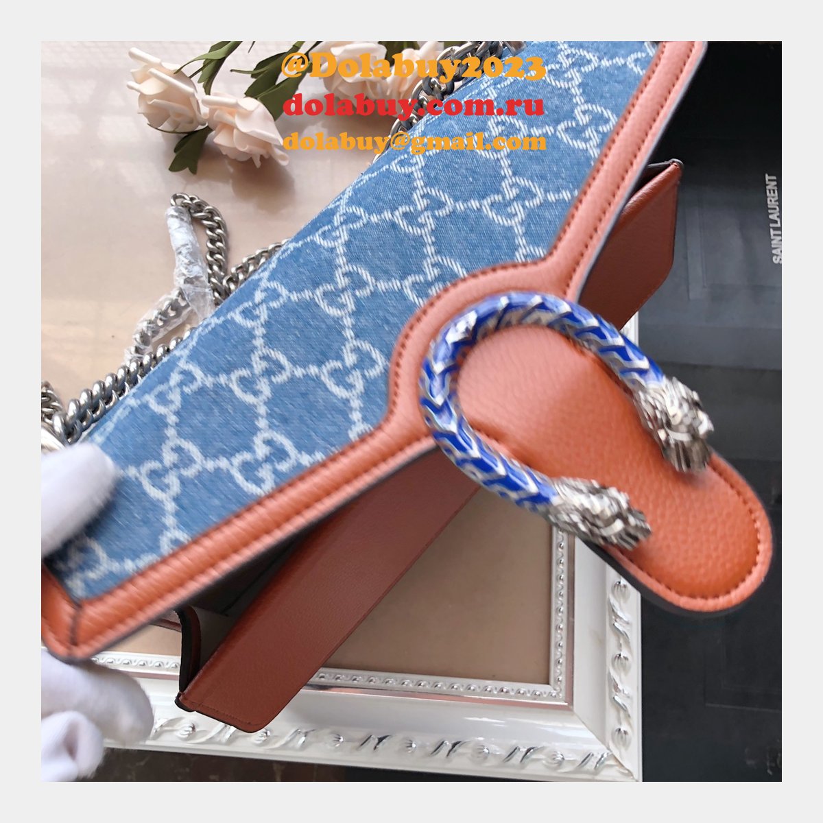 Gucci Knockoff GG Supreme Dionysus 400249 Shoulder Bag