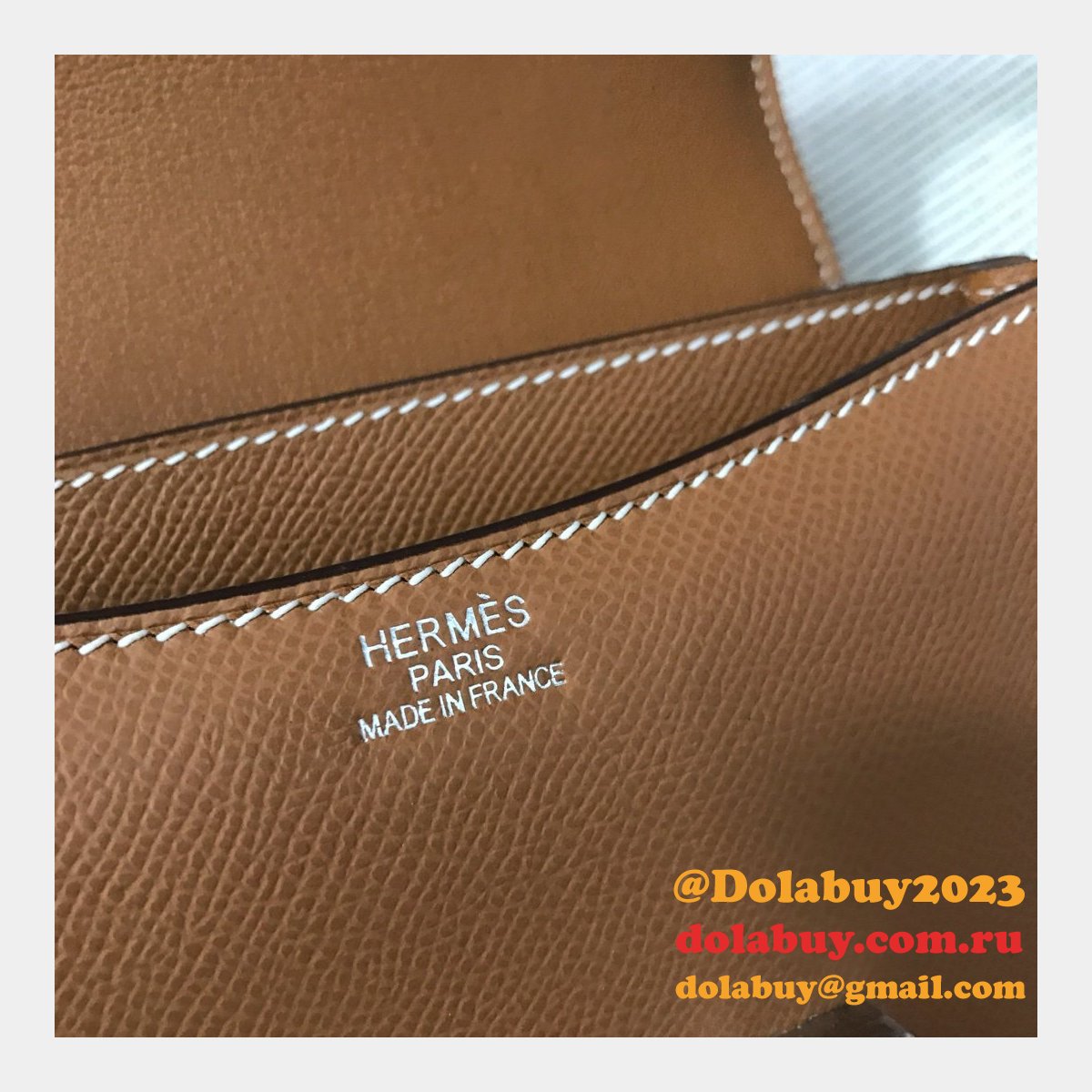 Hermes Constance Bag 18cm Epsom Leather Camel