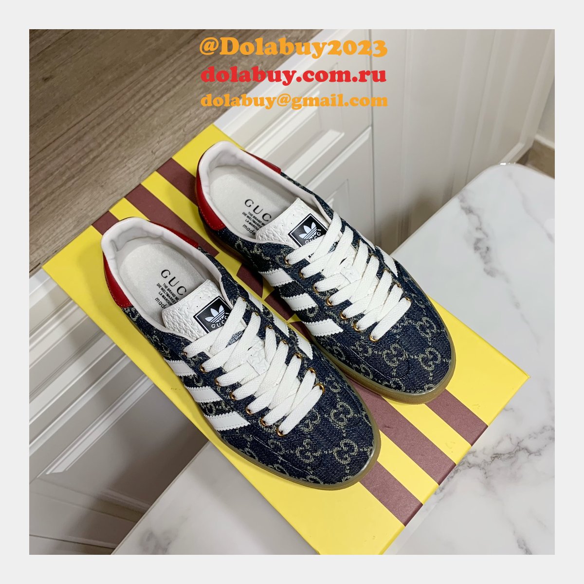 Duplicate Gucci X Adidas Shamrock Joint Skate Men/Women Shoes