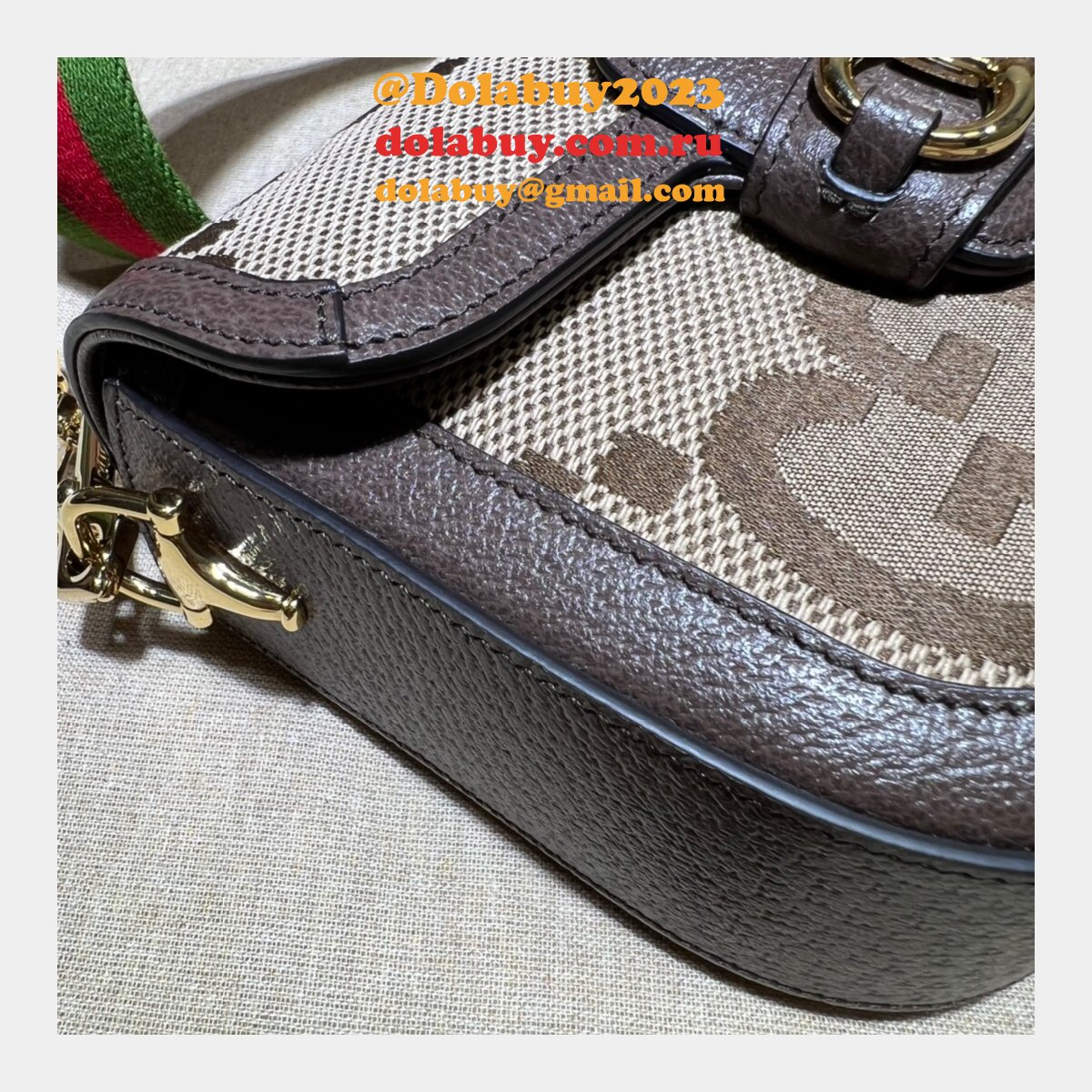 Gucci high quality replica 658574 Horsebit 1955 jumbo handbags