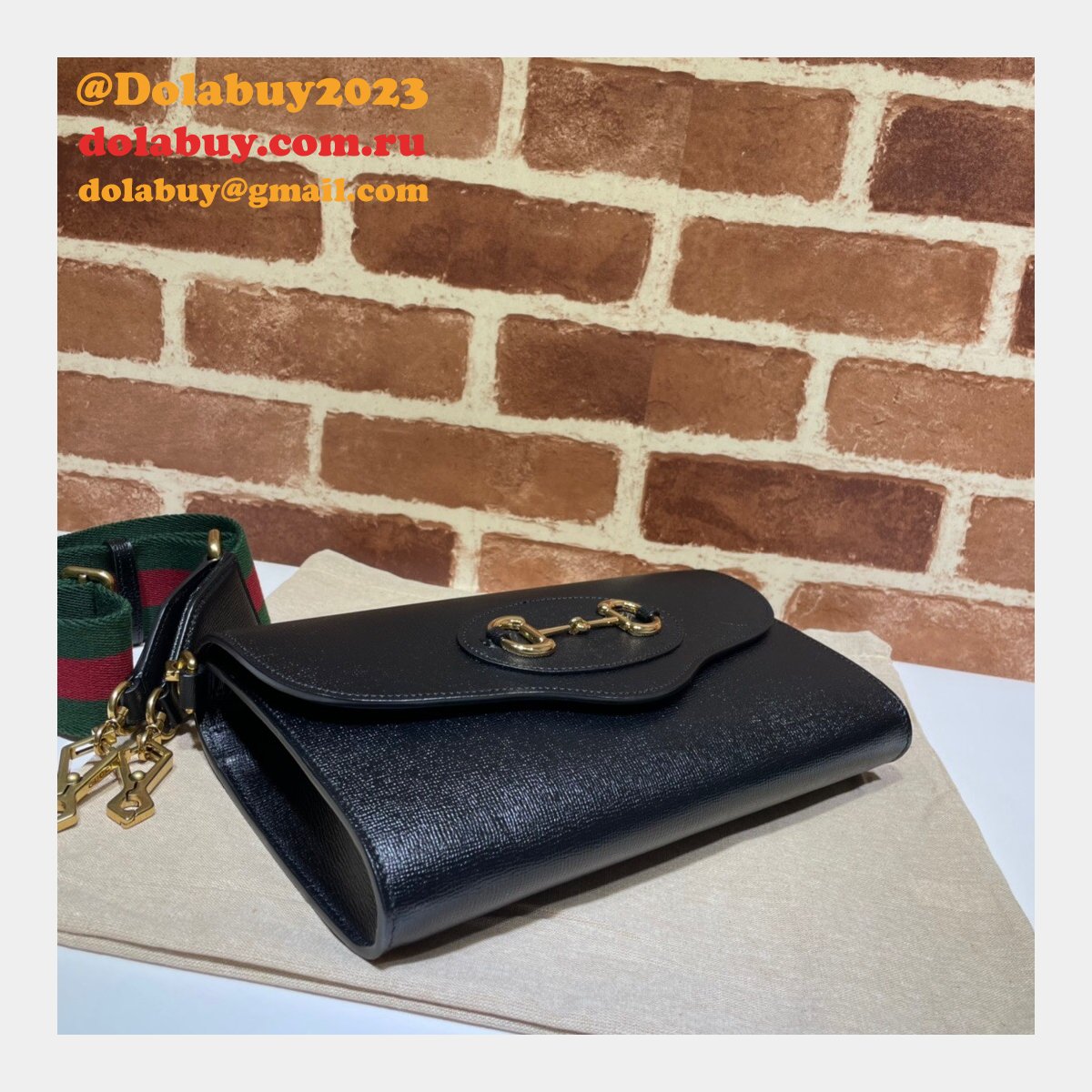 Buy Gucci replica Horsebit 1955 small bag 677286 GG Supreme Online