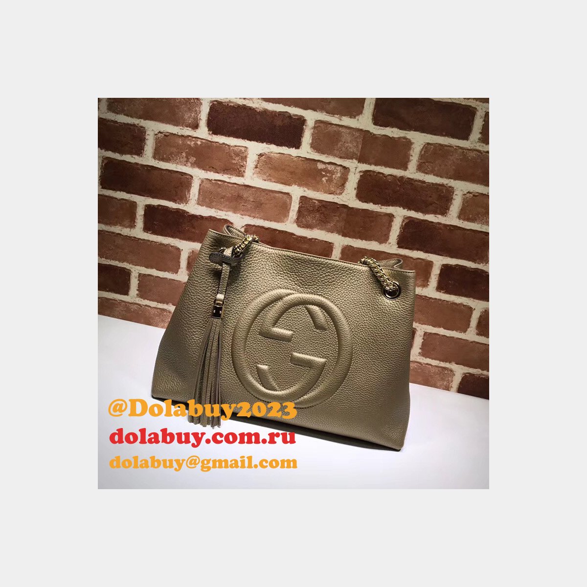 7 Star Gucci Replica Soho leather shoulder 308982 bag