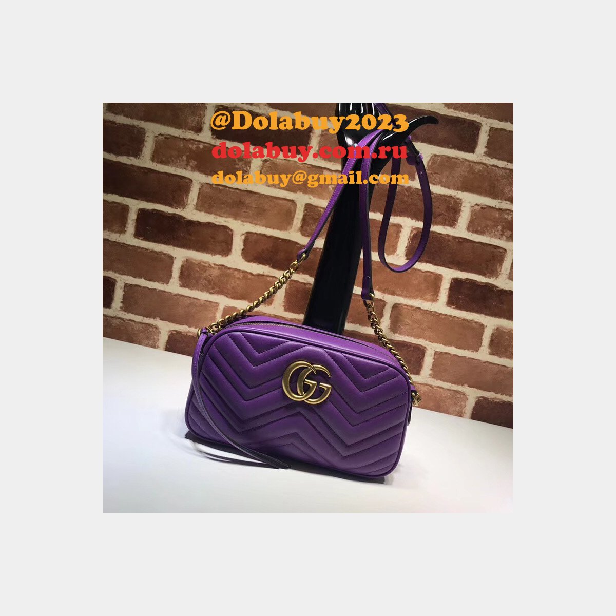 Luxury Gucci Fake 447632 Gg Marmont Crossbody Bags for Women