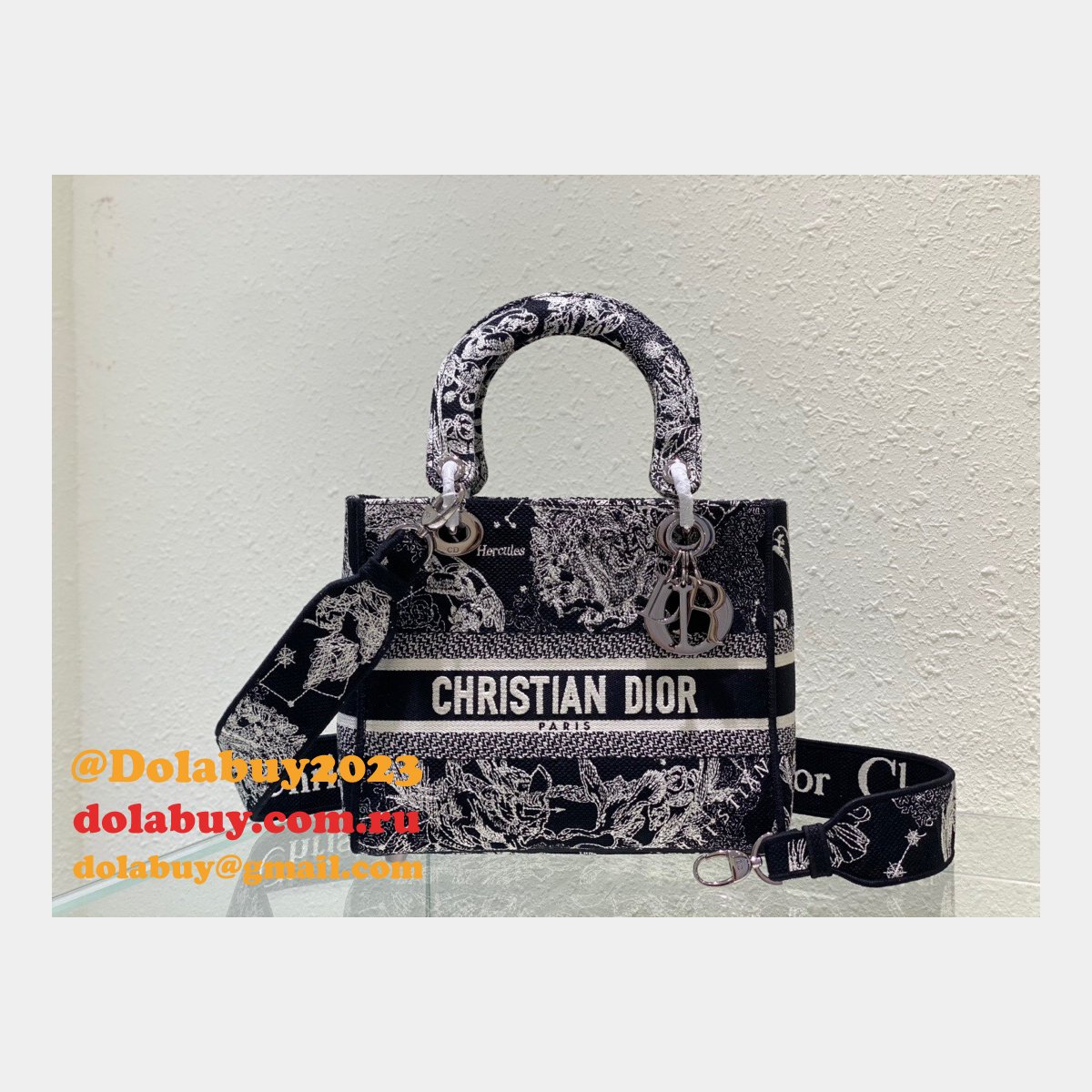 Leather Lady Dior 24cm Luxury Replica Brand Designer Bags