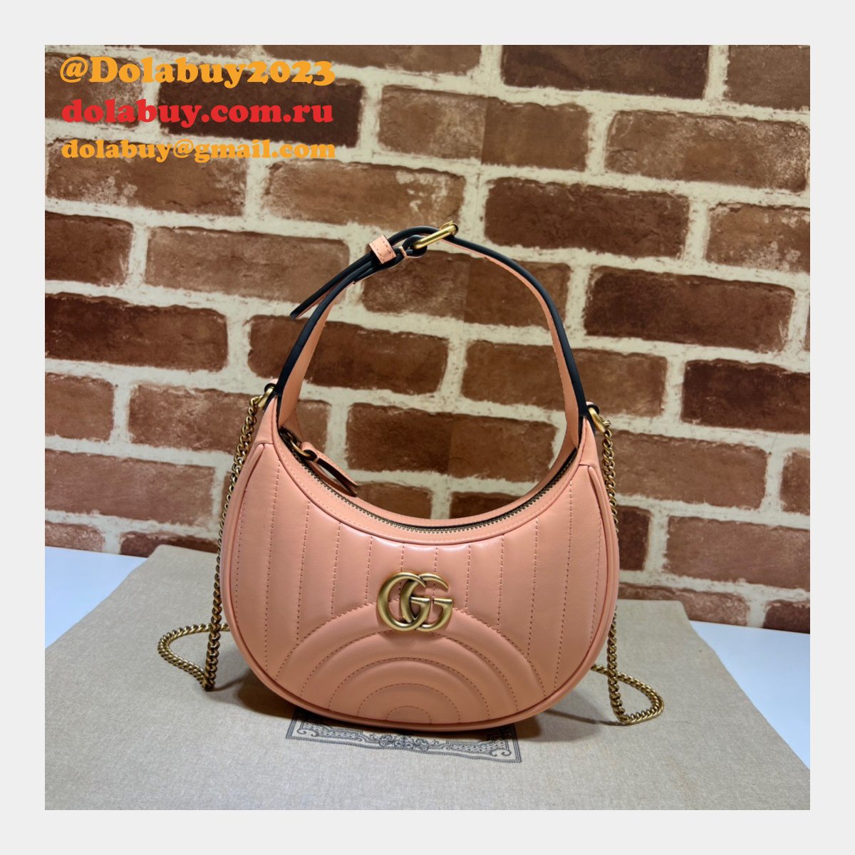 Gucci AAA+ GG Marmont half-moon-shaped 699514 Fashion bag